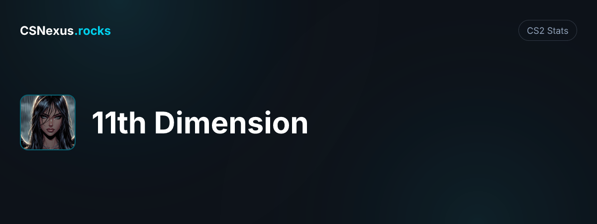CS2 stats card for 11th Dimension