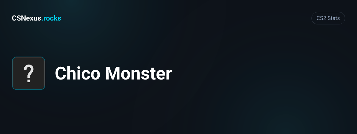 CS2 stats for Chico Monster