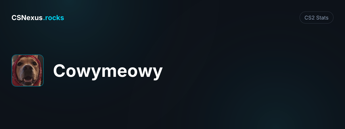 CS2 stats card for Cowymeowy