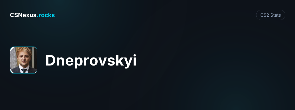 CS2 stats card for Dneprovskyi
