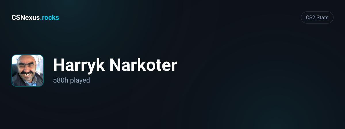 CS2 stats card for Harryk Narkoter