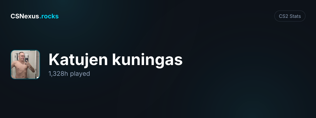 CS2 stats card for Katujen kuningas