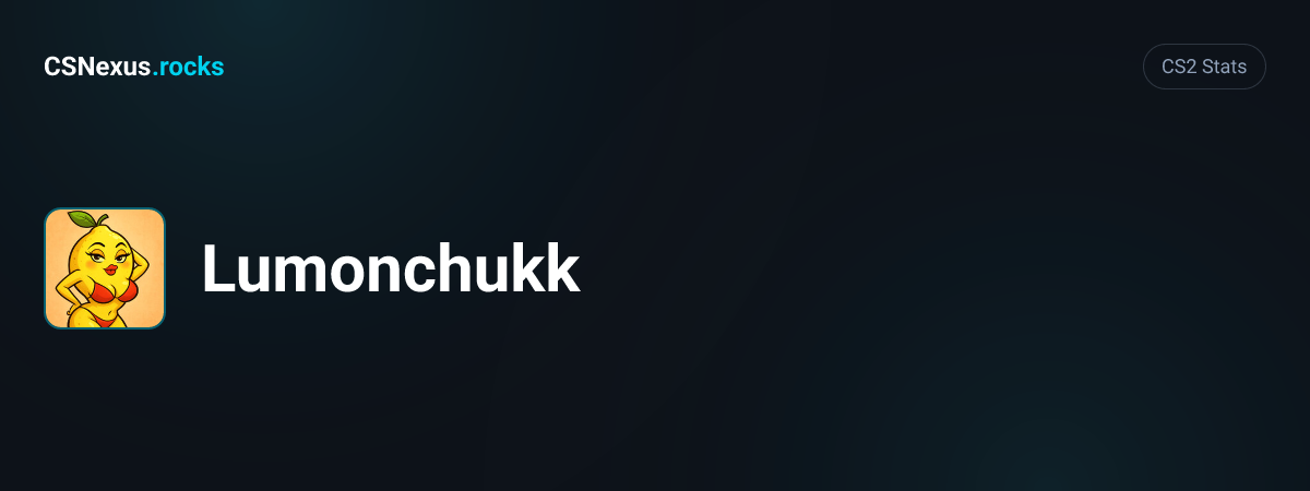 CS2 stats card for Lumonchukk