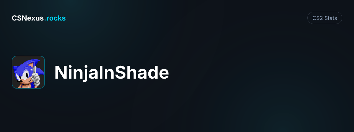 CS2 stats card for NinjaInShade
