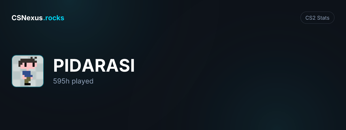 CS2 stats card for PIDARASI