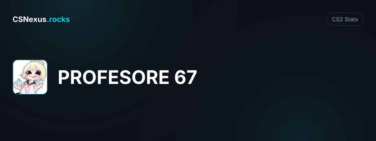 CS2 stats card for PROFESORE 67