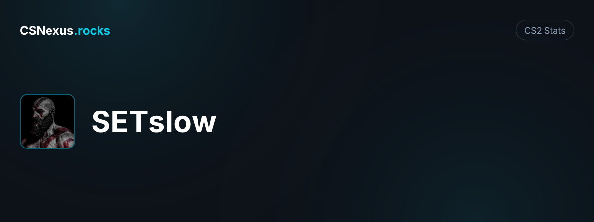 CS2 stats for SETsIow