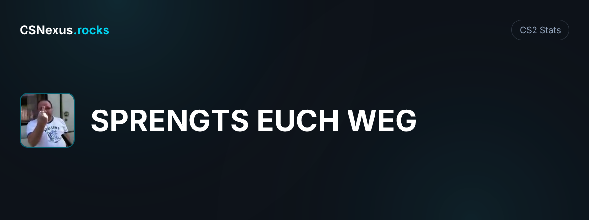 CS2 stats card for SPRENGTS EUCH WEG