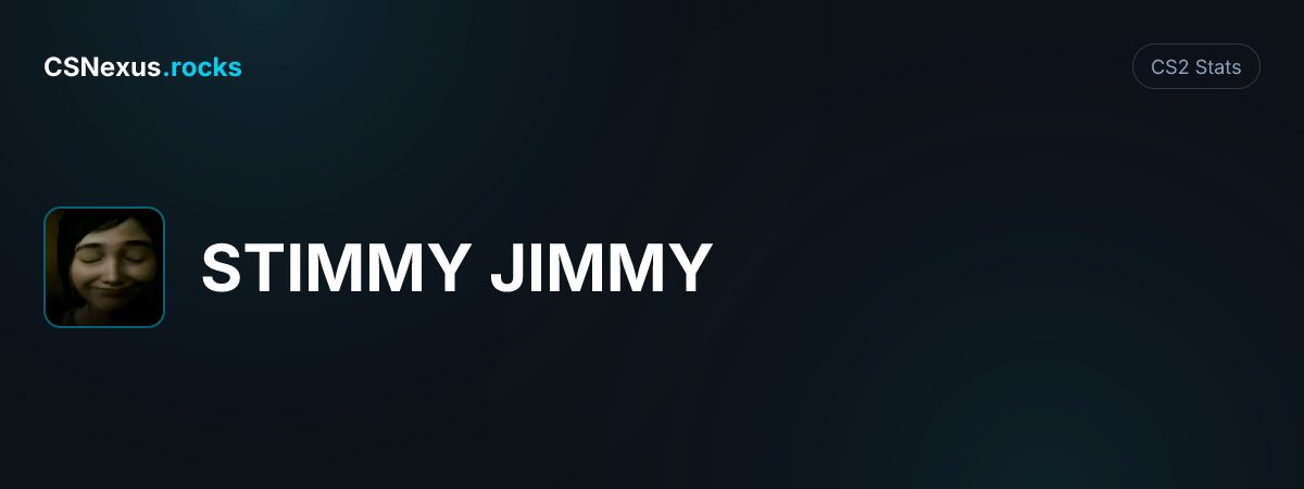 CS2 stats card for STIMMY JIMMY