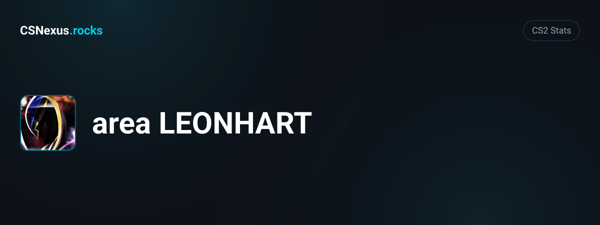 CS2 stats card for area LEONHART