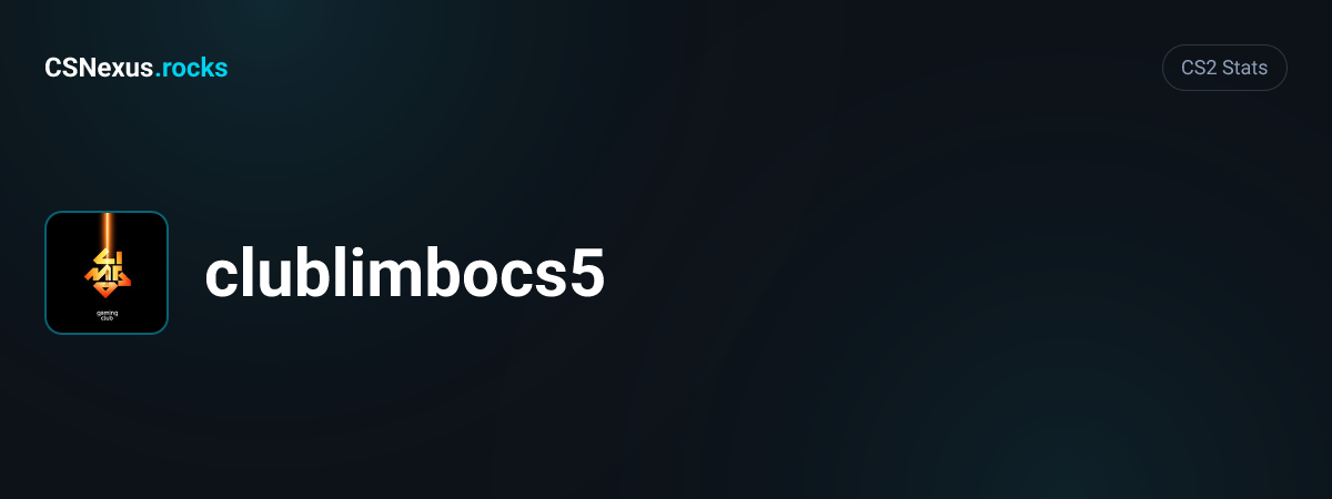CS2 stats card for clublimbocs5