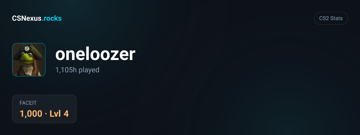 CS2 stats for oneloozer