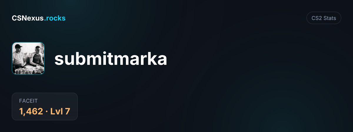 CS2 stats for submitmarka