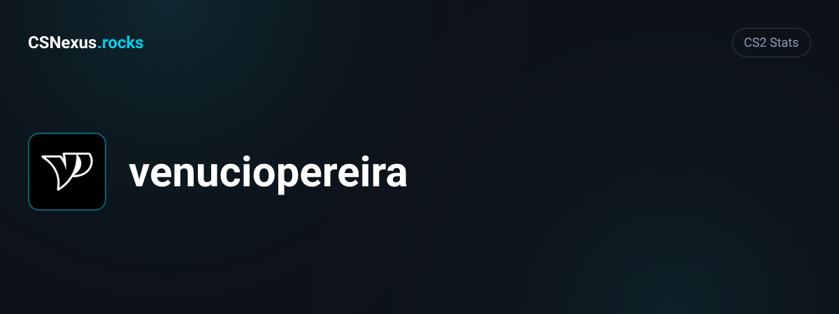 CS2 stats card for venuciopereira
