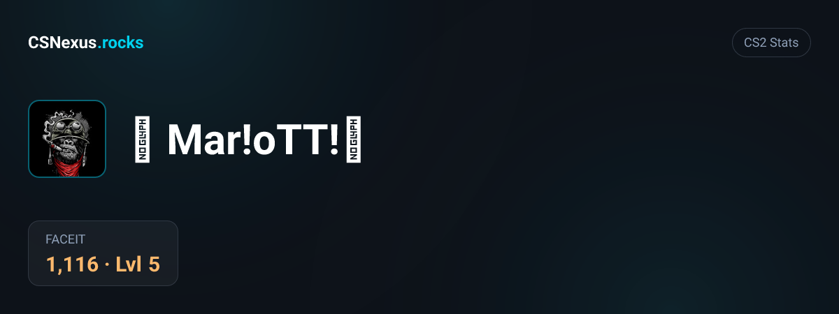 CS2 stats for ♛ Mar!oTT!♛