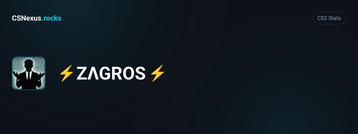 CS2 stats card for ⚡ZΛGROS⚡