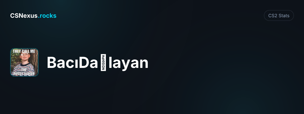 CS2 stats for BacıDağlayan