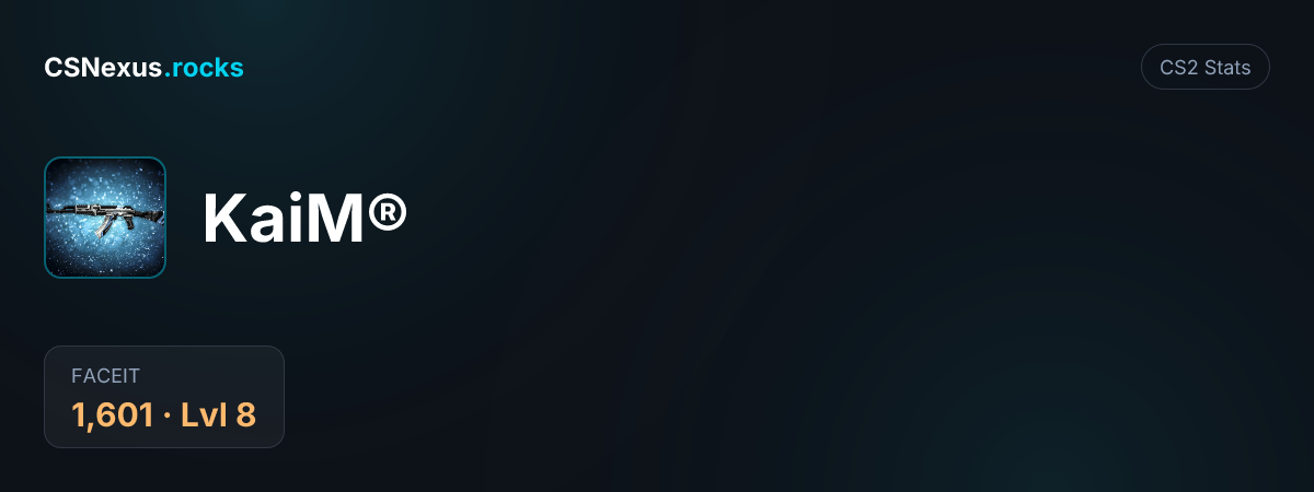 CS2 stats for KaiM®