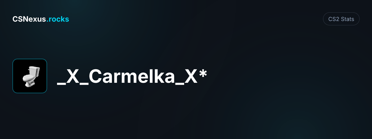 CS2 stats card for _X_Carmelka_X*