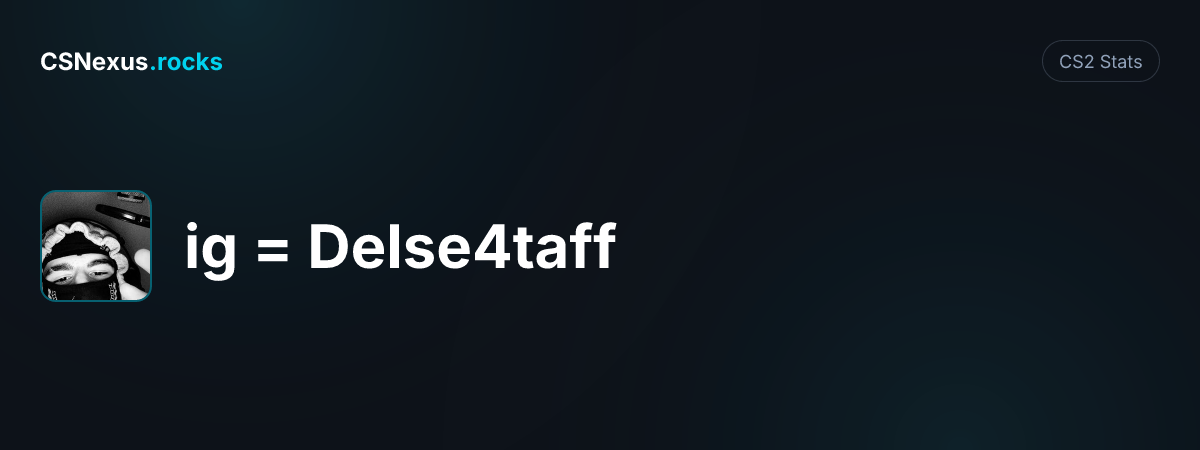 CS2 stats for ig = Delse4taff