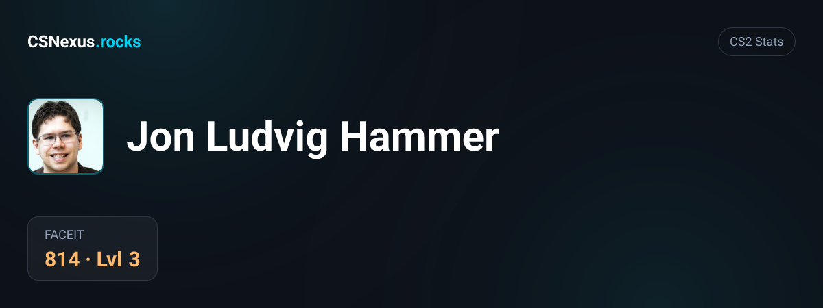 CS2 stats for Jon Ludvig Hammer