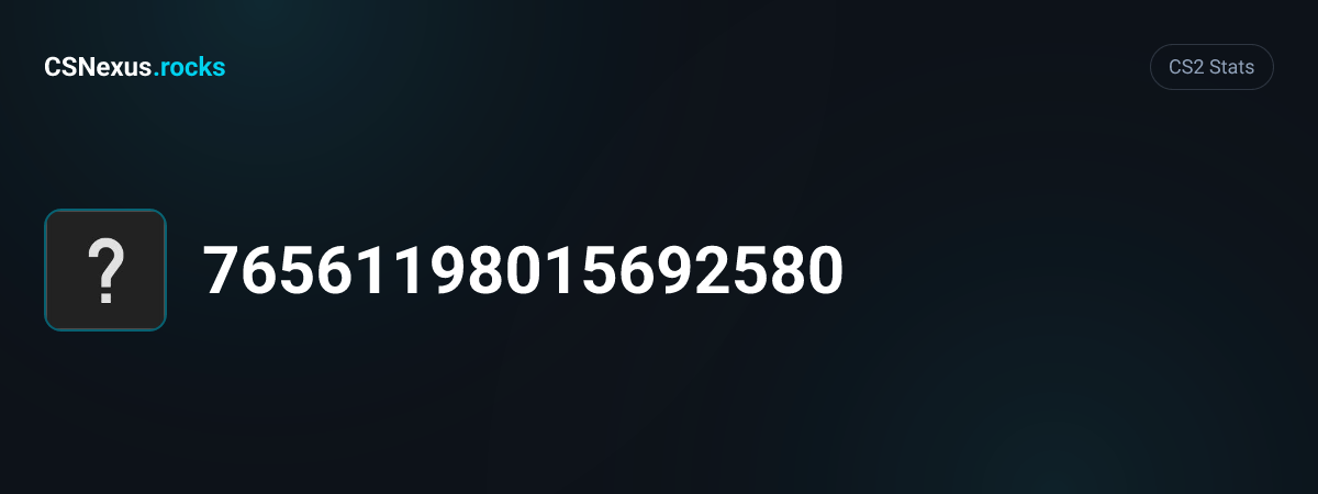 CS2 stats card for 76561198015692577