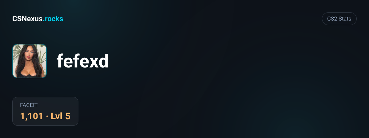 CS2 stats for fefexd