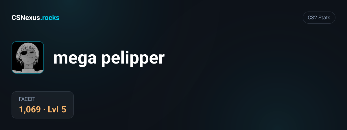 CS2 stats card for mega pelipper