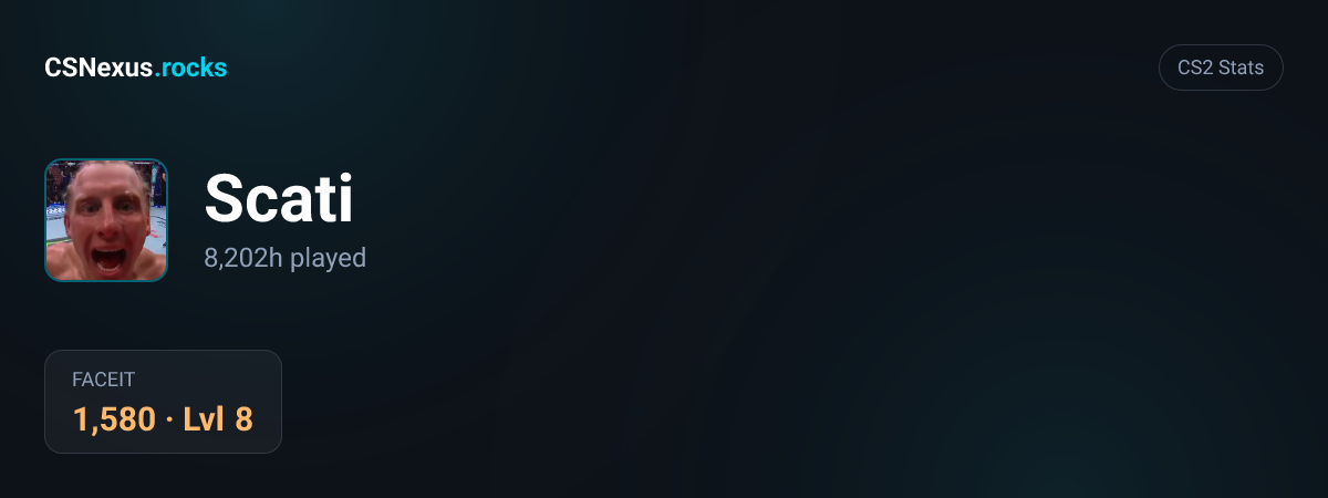 CS2 stats for Scati