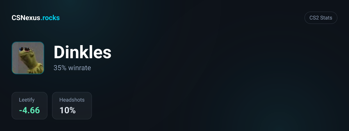 CS2 stats for Dinkles