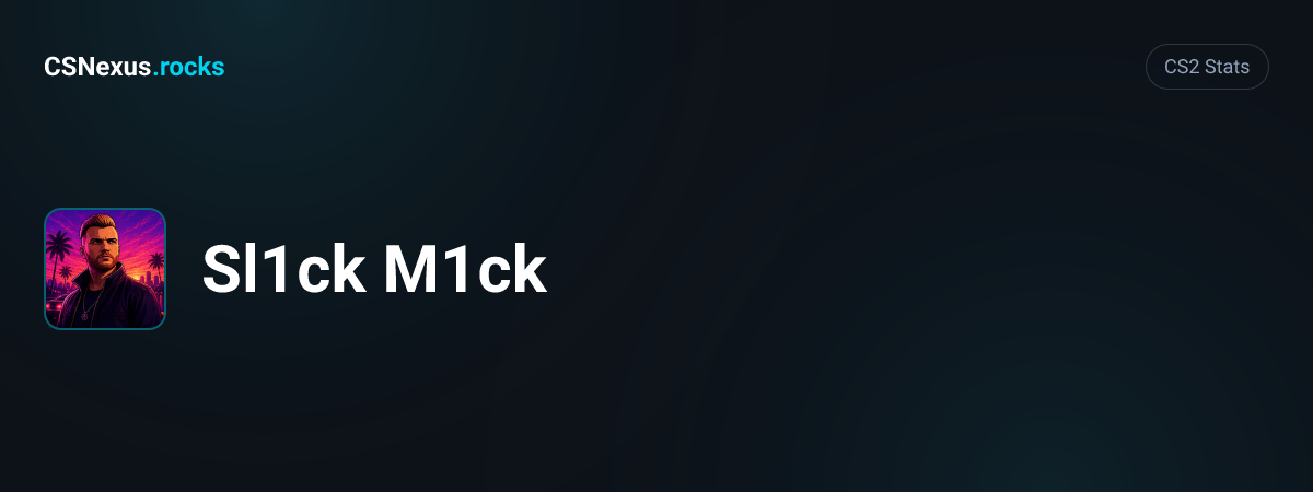 CS2 stats for Sl1ck M1ck