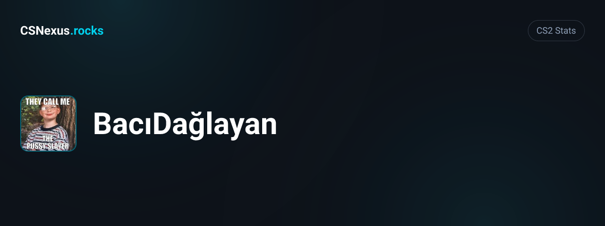 CS2 stats card for BacıDağlayan