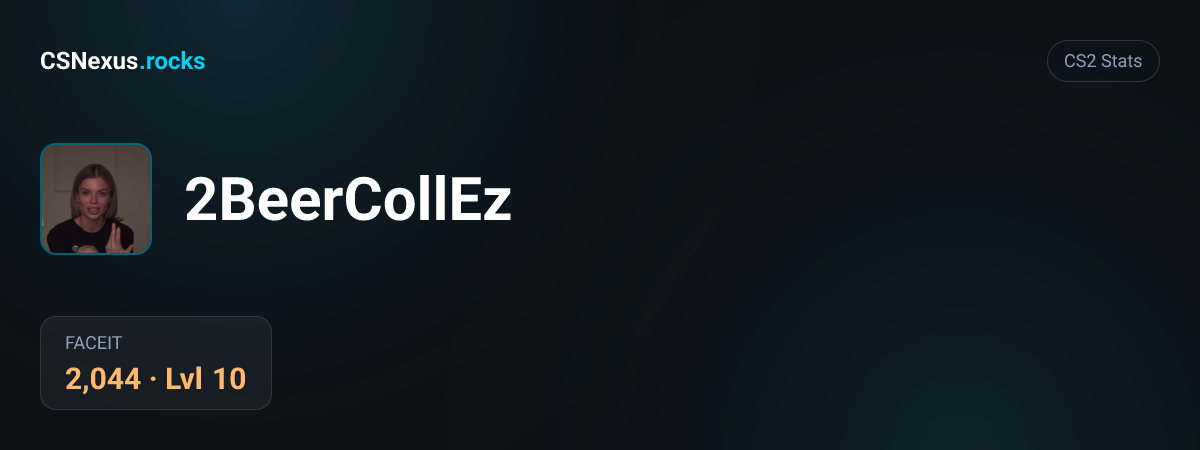 CS2 stats for 2BeerCollEz