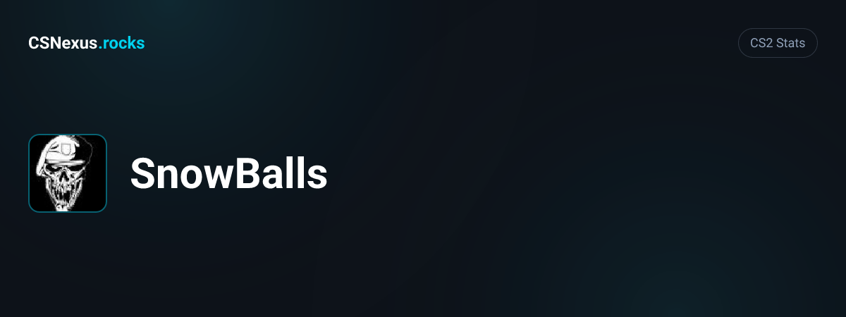 CS2 stats card for SnowBalls