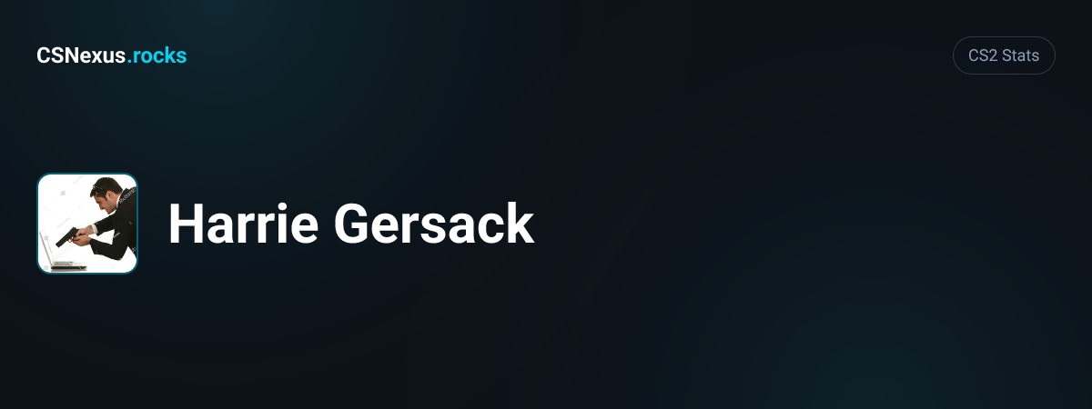CS2 stats card for Harrie Gersack