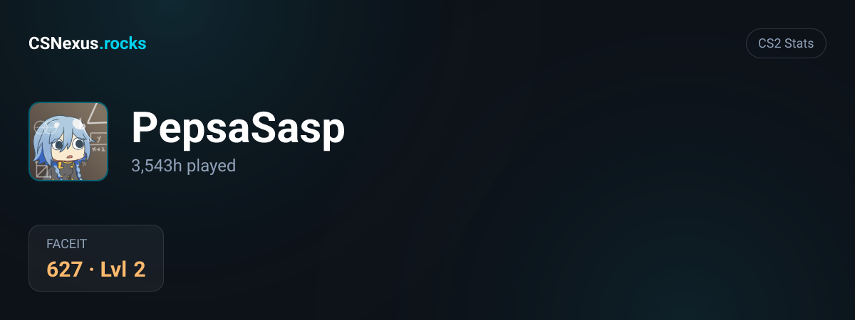 CS2 stats for PepsaSasp