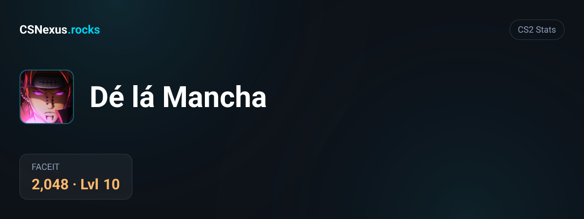 CS2 stats for Dé lá Mancha