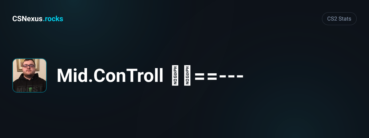 CS2 stats for Mid.ConTroll ︻芫==---