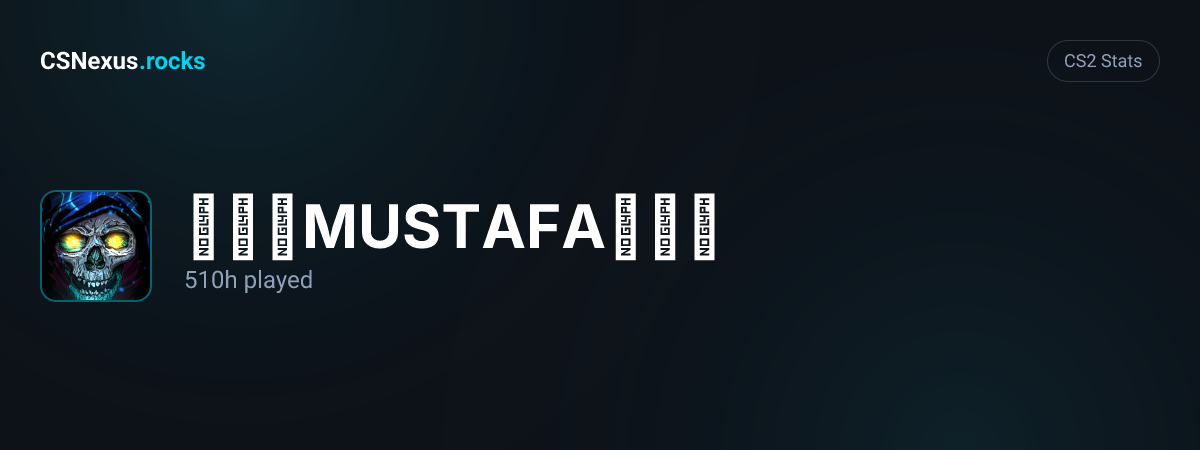 CS2 stats card for 【☆】MUSTAFA【☆】