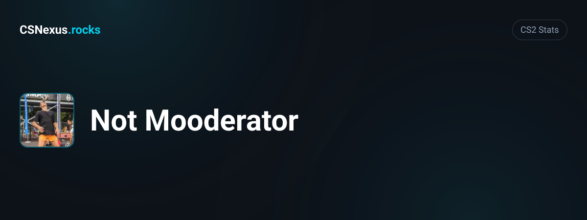 CS2 stats for Not Mooderator