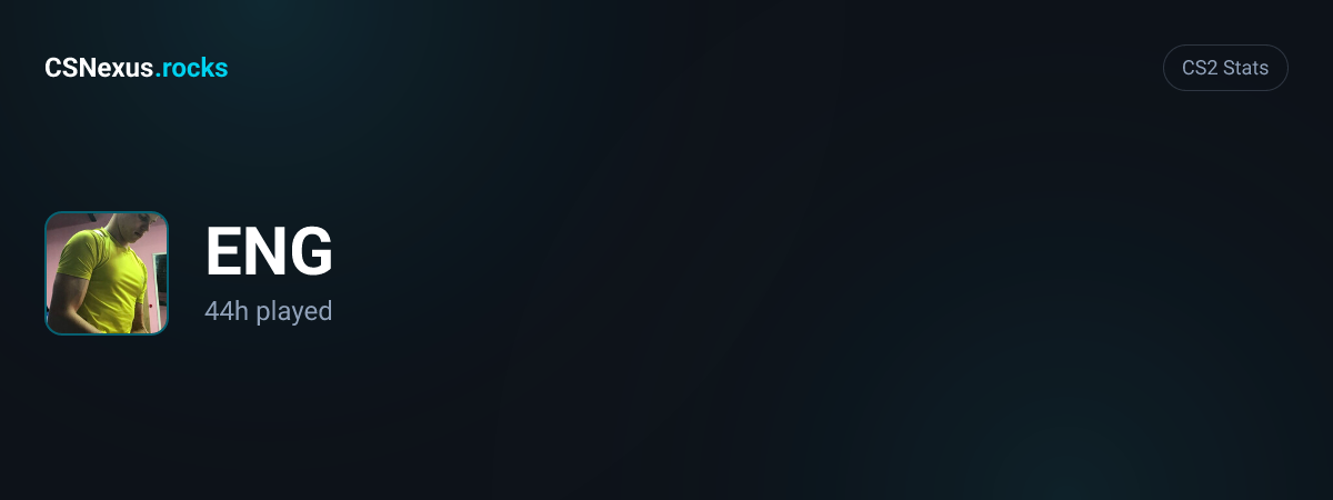 CS2 stats for ENG