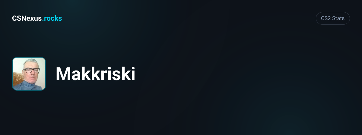 CS2 stats card for Makkriski