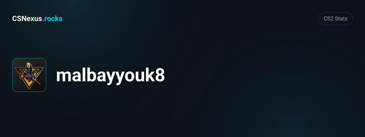 CS2 stats for malbayyouk8