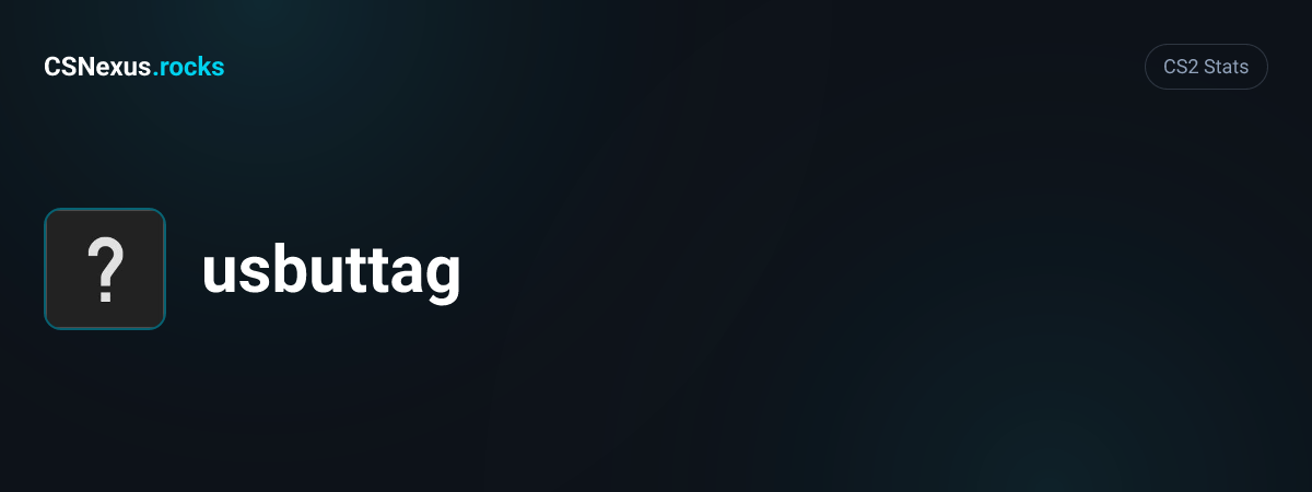 CS2 stats card for usbuttag