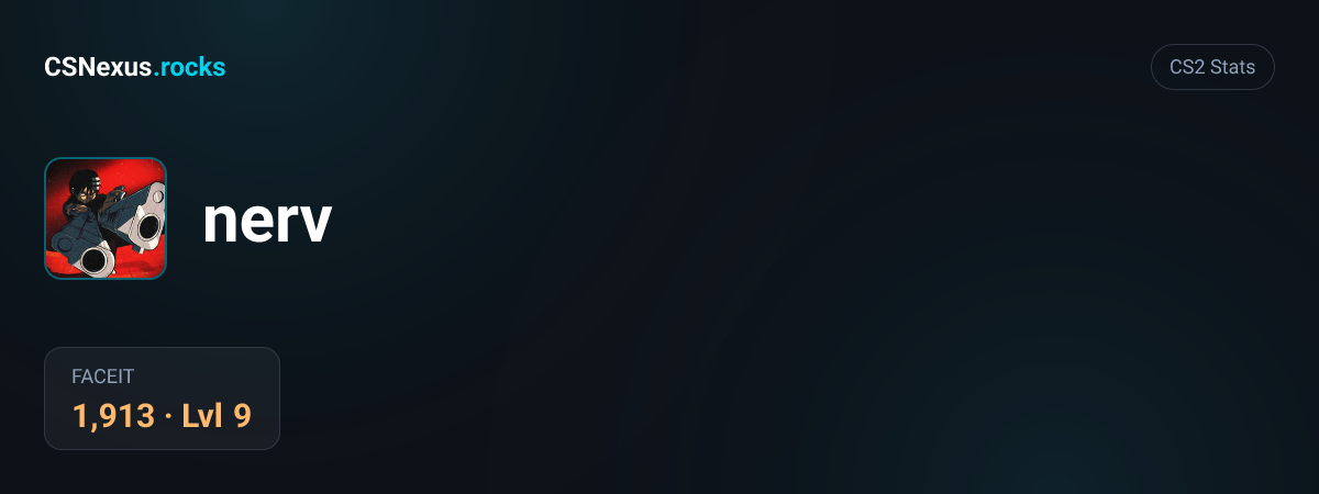 CS2 stats for nerv
