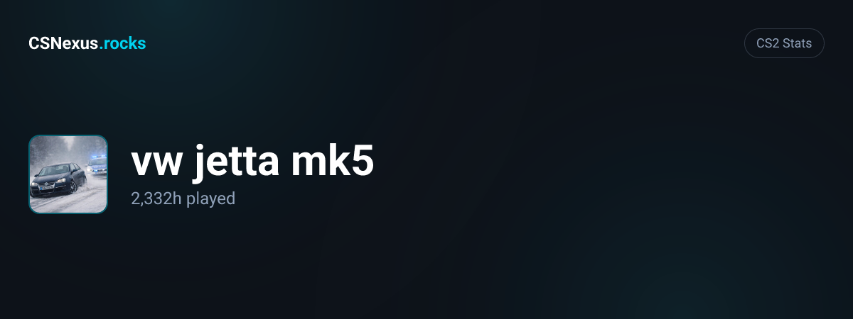 CS2 stats for vw jetta mk5