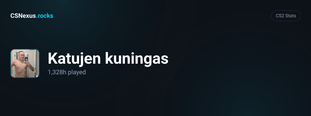 CS2 stats card for Katujen kuningas