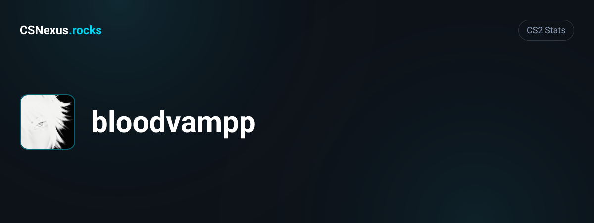 CS2 stats card for bloodvampp
