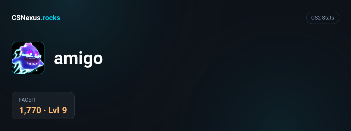 CS2 stats for amigo