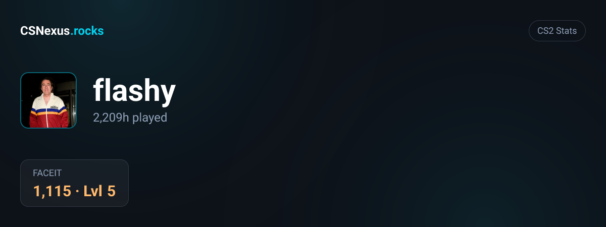 CS2 stats for flashy